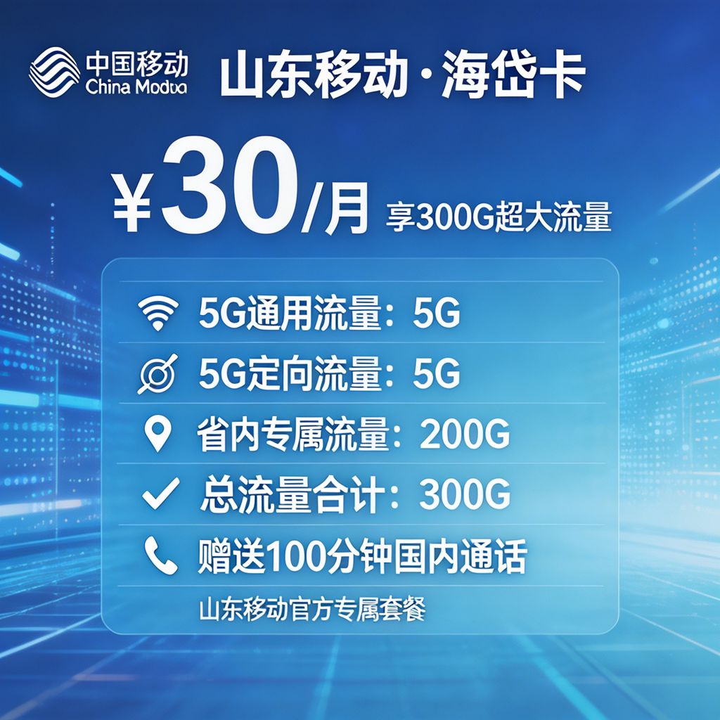 山东移动海岱卡套餐详情